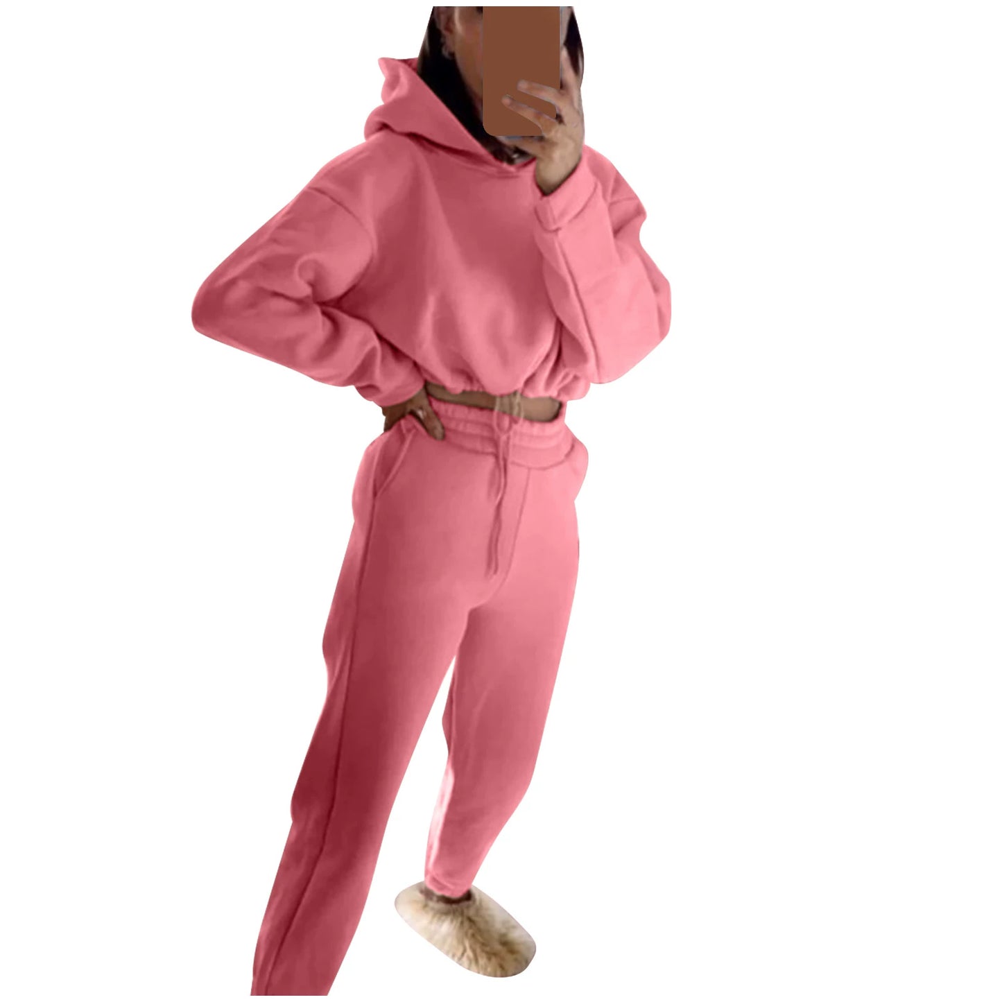 Women’s Long Sleeve Casual Tracksuit Set – Two-Piece Sporty Fashion Outfit