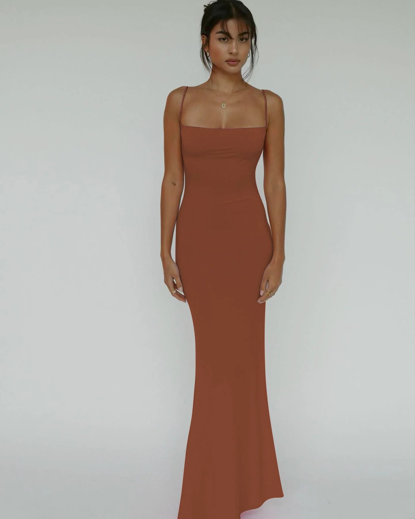 Women’s Sleeveless Backless Maxi Dress – Elegant Solid Y2K Spring Prom & Party Dress