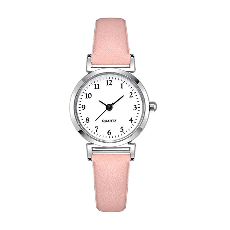 Women’s Retro Small Dial Watch – Thin Leather Strap Classic Wristwatch
