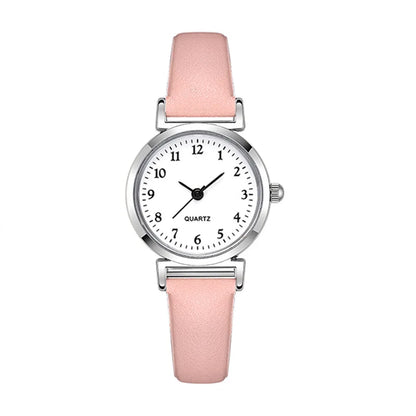 Women’s Retro Small Dial Watch – Thin Leather Strap Classic Wristwatch