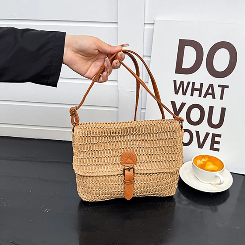 Women’s Crossbody Bag | Straw Woven | Vacation | Casual Shoulder