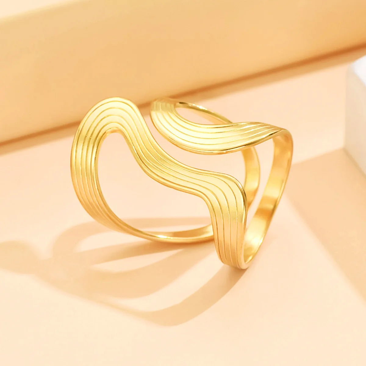 Women’s Jewelry Stainless Steel Open Ring | Punk | Geometric | Silver Tone
