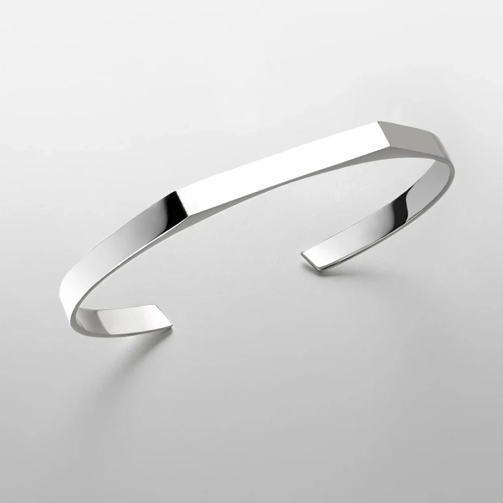 Men’s Minimalist Heptagon Bracelet – Gold Plated Stainless Steel Jewelry