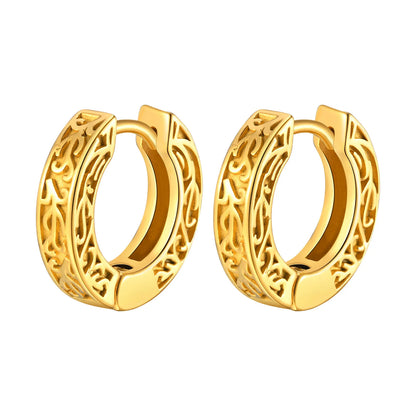 Men’s Stainless Steel Small Hoop Earrings – Anti-Allergy Punk Rock Huggies Jewelry