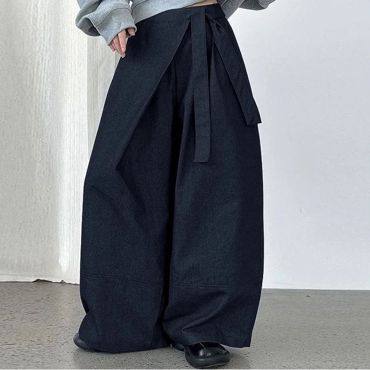 Men’s Wide Leg Pants Bottoms | Ultra High Waist | Elegant