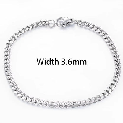 Men’s Stainless Steel Cuban Bracelet – Gold Color Hip Hop Punk Jewelry