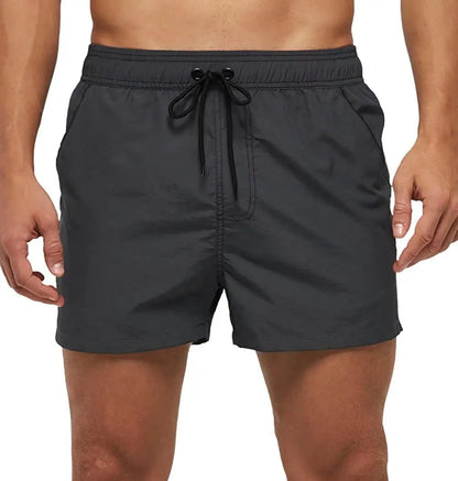Men’s Quick-Dry Swim Shorts – Elastic Waist Surf & Beach Board Swimwear