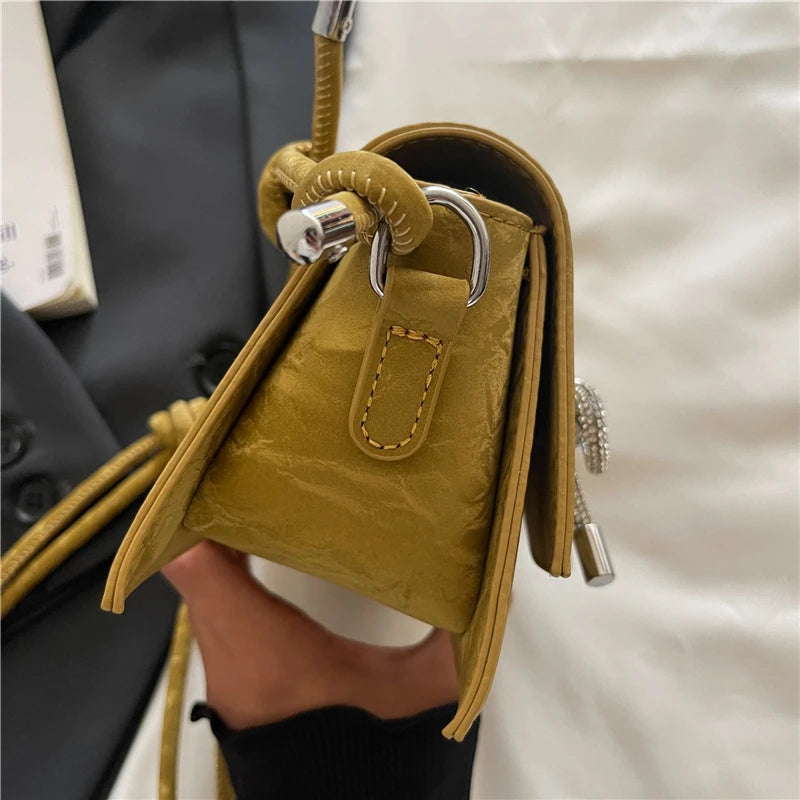 Women’s Crossbody Bag | Bow Accent | PU Leather | Fashion