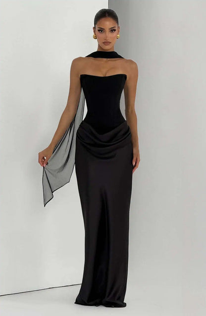 Women’s Maxi Dress | Strapless | Satin | Elegant