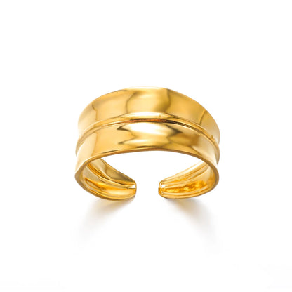 Women’s Jewelry 316L Stainless Steel Ring | Luxury | Gold Tone | Unisex