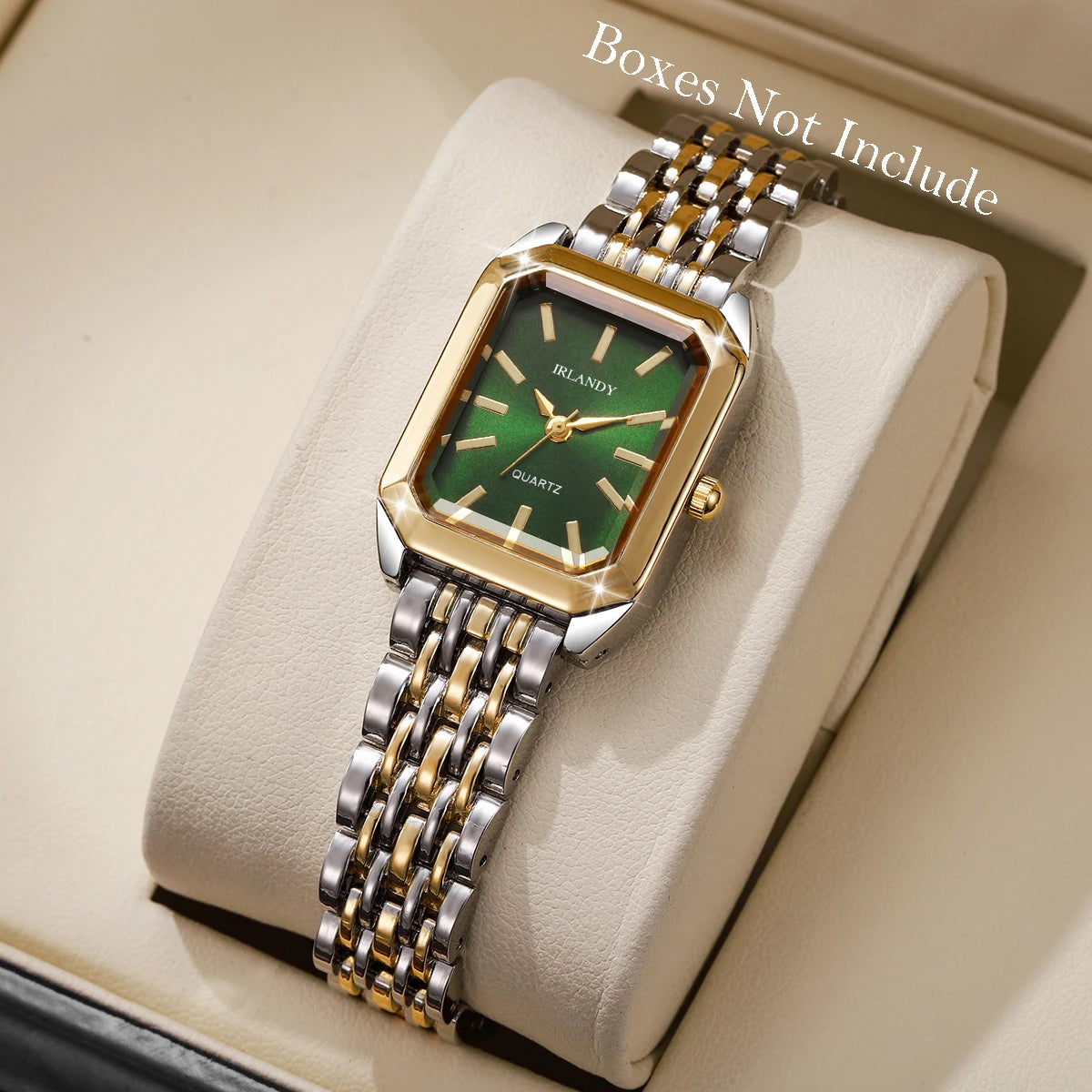 Women’s Rectangle Dial Quartz Watch | Minimal | Steel Strap | Gift