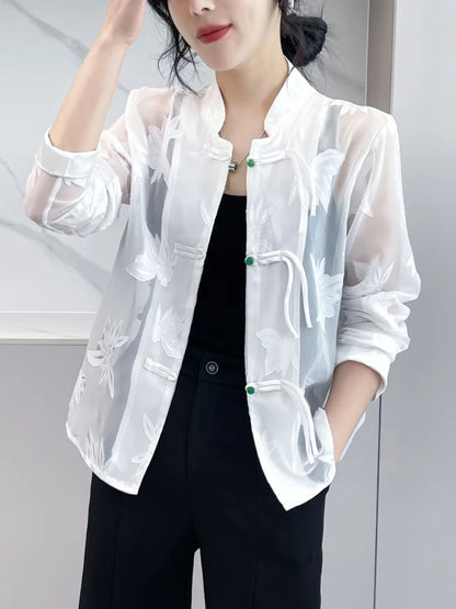 Women’s Sheer Jacket Style Outerwear