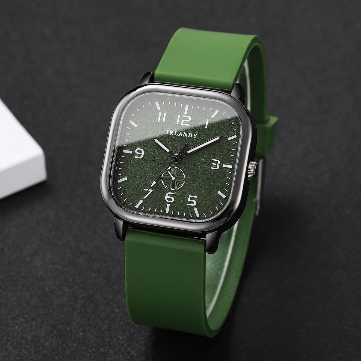 Women’s Square Dial Quartz Watch | Casual | Silicone Strap | Sporty