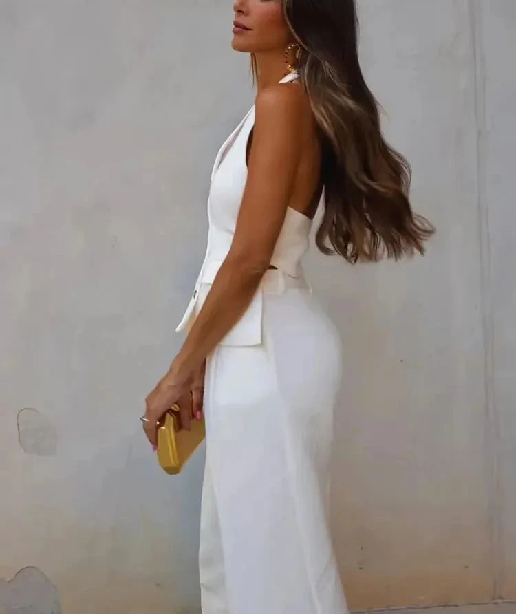 Women’s Solid Suit Set | Elegant Office Lady Fashion