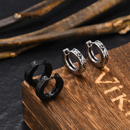 Men’s Stainless Steel Small Hoop Earrings – Anti-Allergy Punk Rock Huggies Jewelry