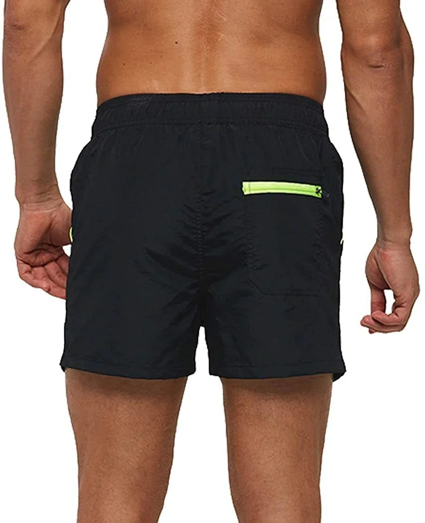 Men’s Quick-Dry Swim Shorts – Elastic Waist Surf & Beach Board Swimwear