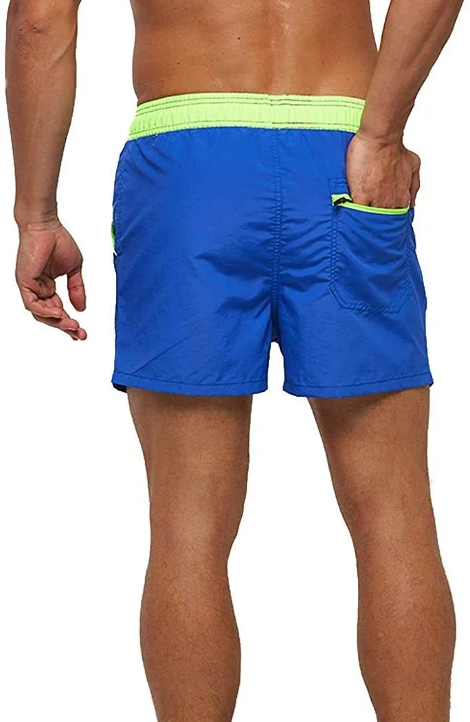 Men’s Quick-Dry Swim Shorts – Elastic Waist Surf & Beach Board Swimwear