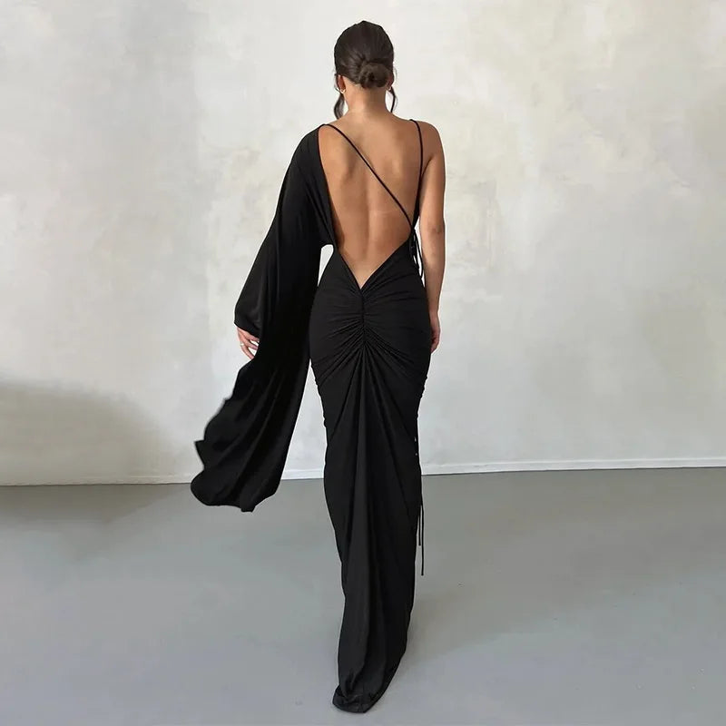 Women’s Maxi Dress | One Shoulder | Backless | Party