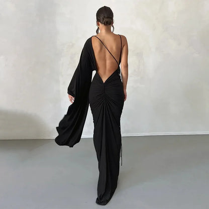 Women’s Maxi Dress | One Shoulder | Backless | Party