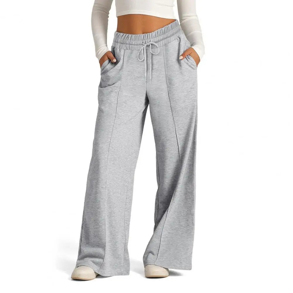 Women’s Yoga Sweatpants Bottom – Straight Leg Loose Fit Wide Leg Gym & Casual Pants