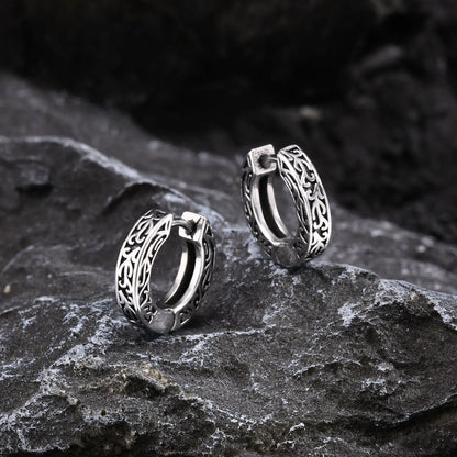 Men’s Stainless Steel Small Hoop Earrings – Anti-Allergy Punk Rock Huggies Jewelry
