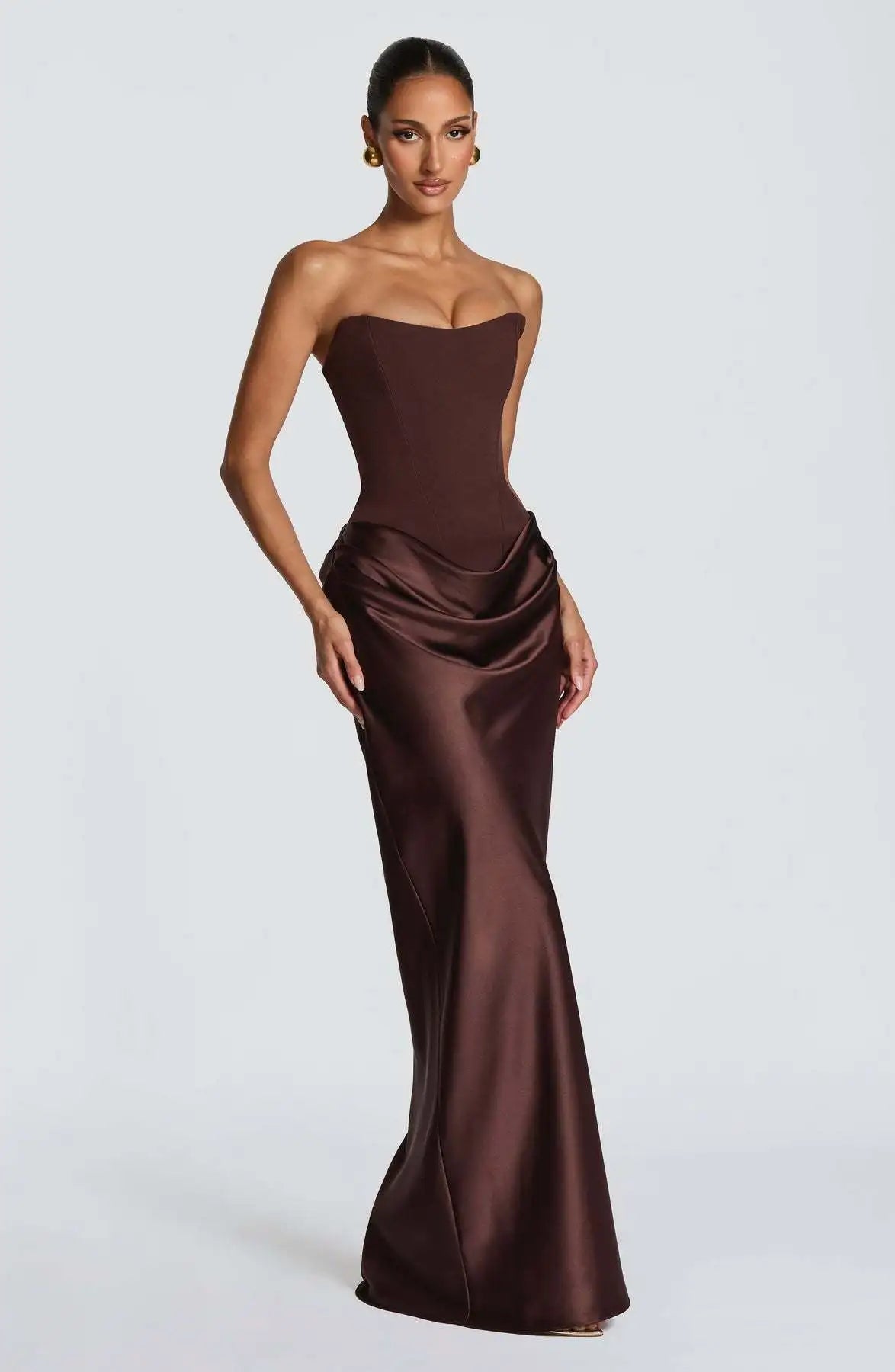 Women’s Maxi Dress | Strapless | Satin | Elegant