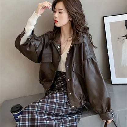 Women’s Faux Leather Outerwear | Casual | Streetwear Jacket