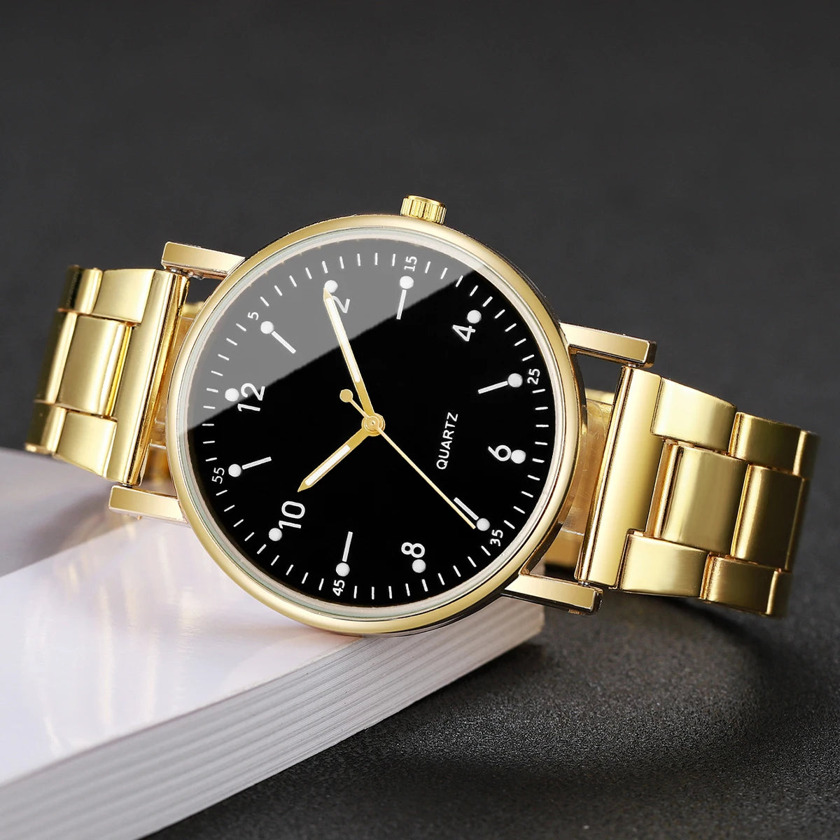 Women’s Watch Jewelry Set | Arabic Dial | Rhinestone | Quartz