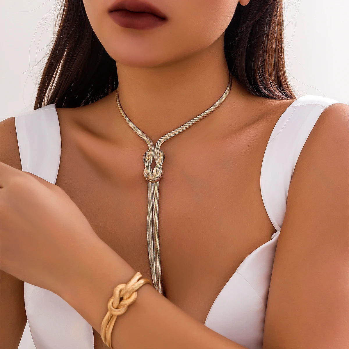 Women’s Jewelry Snake Chain Jewelry Set | Goth | Y2K | Tassel