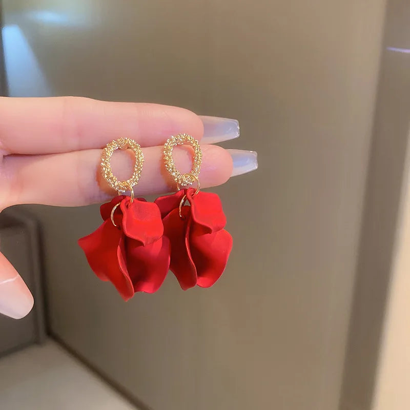 Women’s Jewelry Multicolored Flower Stud Earrings | Delicate | Tassel | Party