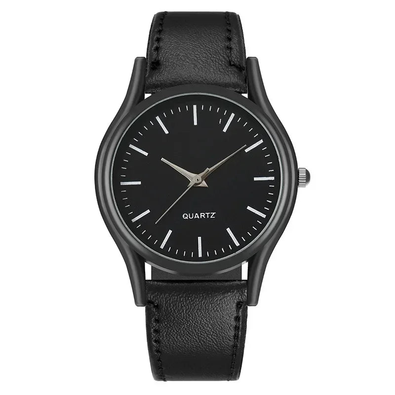 Men’s Luxury Business Watch – Leather Strap Wristwatch, Elegant Casual Clock Gift
