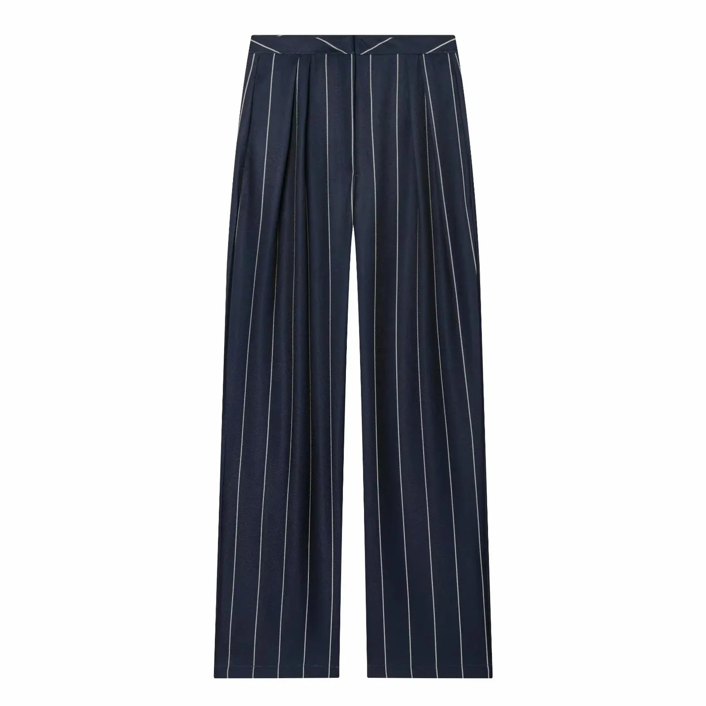 Women’s Two Piece Suit Set | Cropped Blazer | Straight Pants | Striped