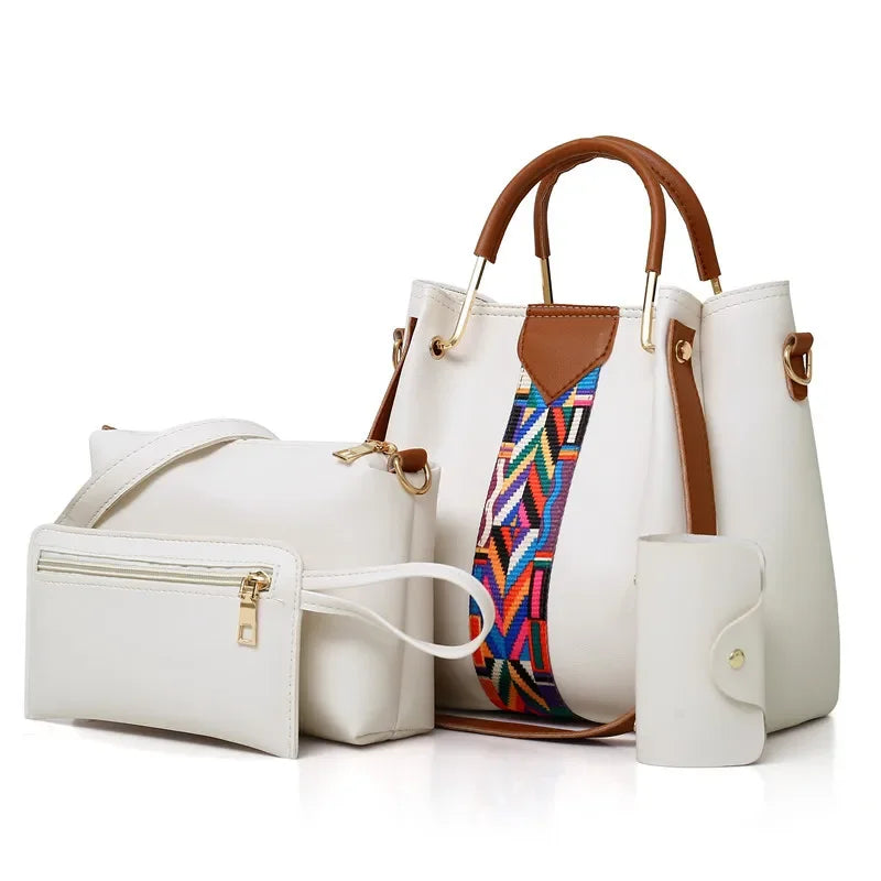 Women’s Tote Bag | Large Capacity | Fashion | Four Piece Set