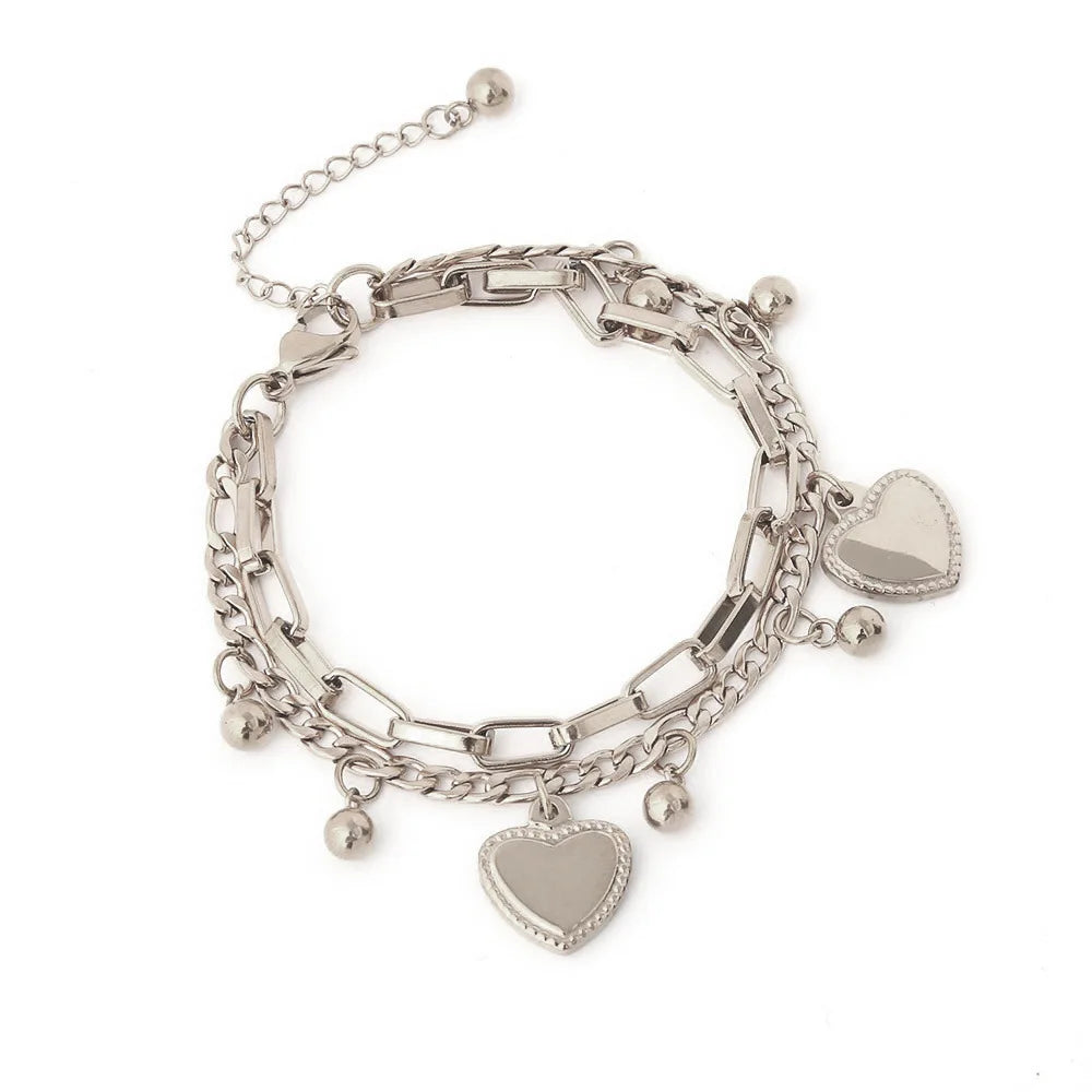 Women’s Jewelry Multi Layer Bead Bracelet | Love | Stainless Steel | Party