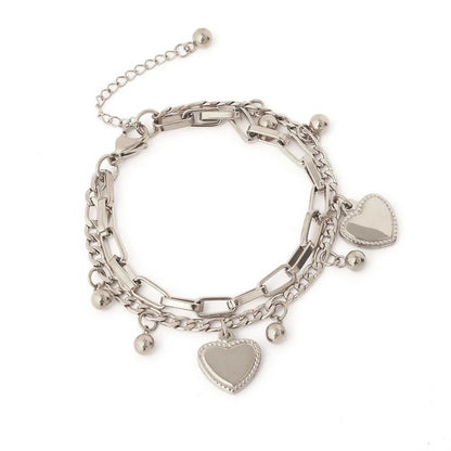 Women’s Jewelry Multi Layer Bead Bracelet | Love | Stainless Steel | Party