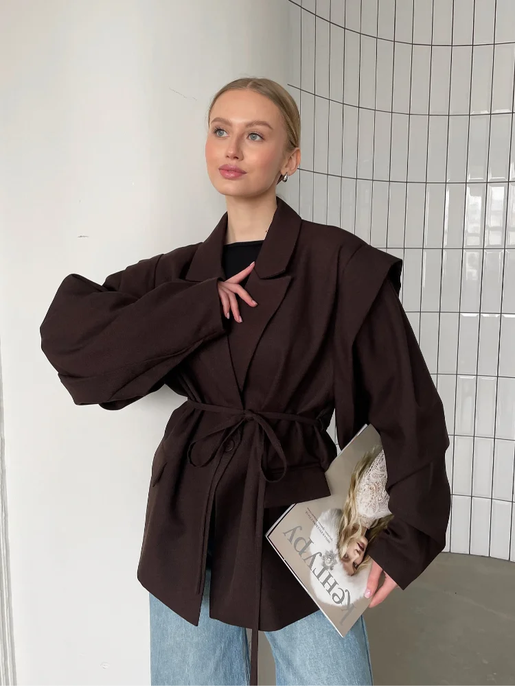 Women’s Lace-Up Blazer Outerwear | Casual Jacket | Office