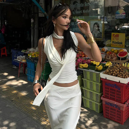 Women’s Tank Top | V Neck | Knitted | Slim Fit