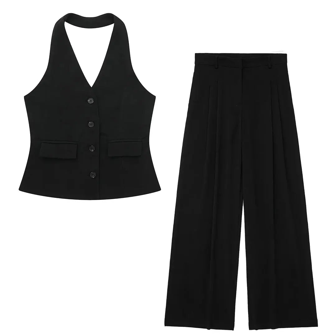 Women’s Solid Suit Set | Elegant Office Lady Fashion
