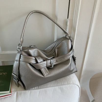 Women’s Tote Bag | Soft Leather | Large Capacity | Retro