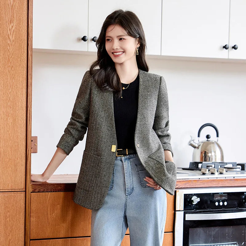 Women’s Blazer Outerwear | Office | Elegant