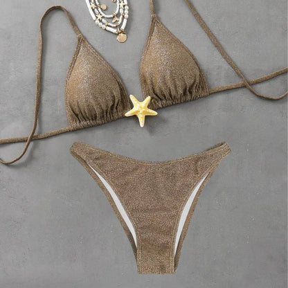 Women’s Metal Starfish Swimwear Bikini