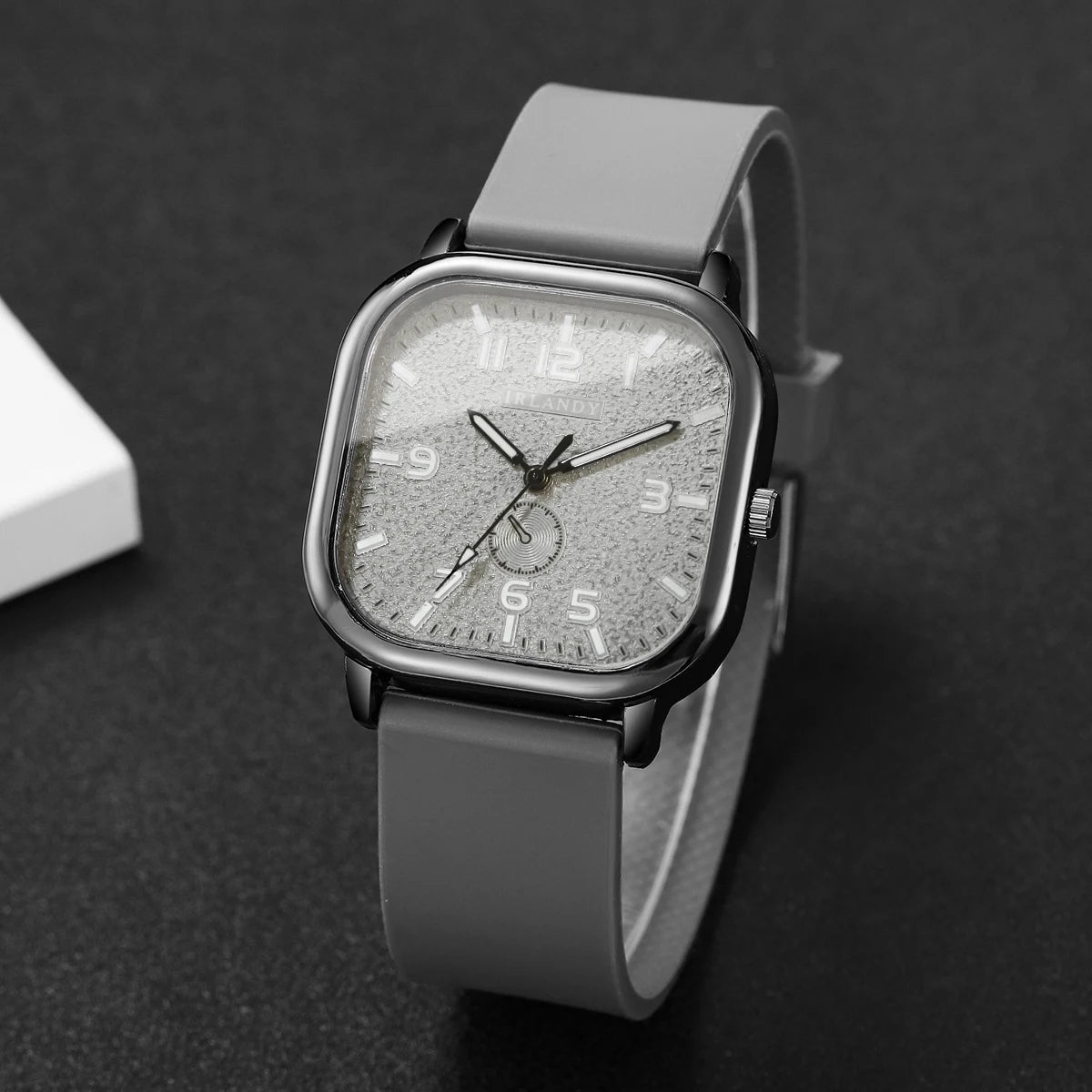 Women’s Square Dial Quartz Watch | Casual | Silicone Strap | Sporty