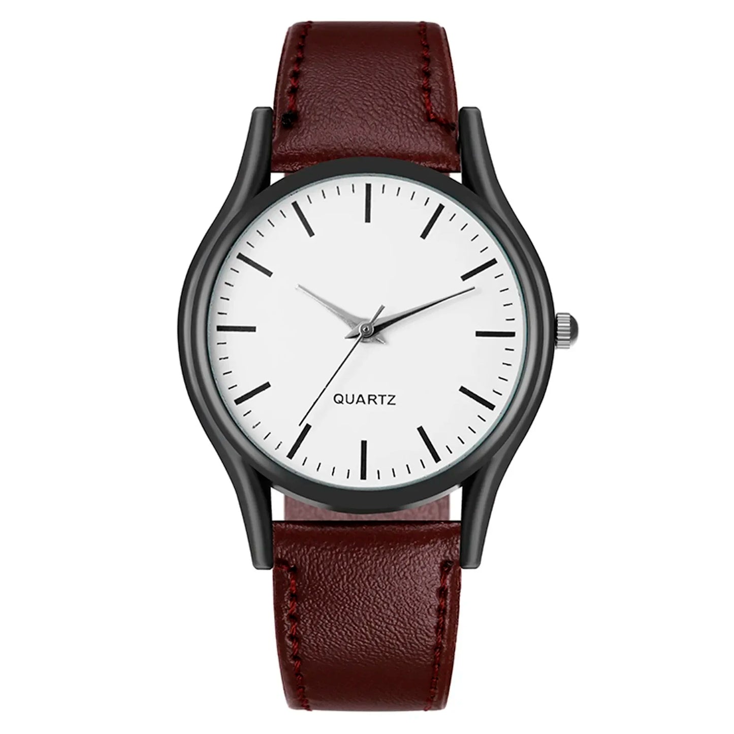 Men’s Luxury Business Watch – Leather Strap Wristwatch, Elegant Casual Clock Gift