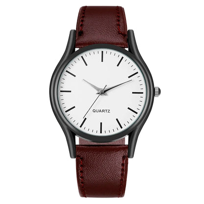 Men’s Luxury Business Watch – Leather Strap Wristwatch, Elegant Casual Clock Gift