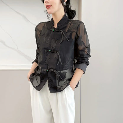 Women’s Sheer Jacket Style Outerwear