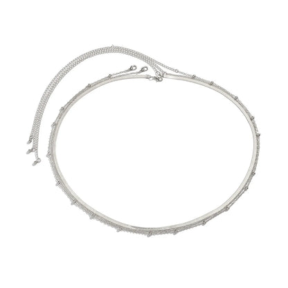 Women’s Flat Snake Chain Belly Waist Belt – Summer Beach Body Chain Jewelry Accessory