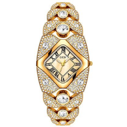 Women’s Diamond Inlaid Quartz Watch | Light Luxury | Waterproof | Gift