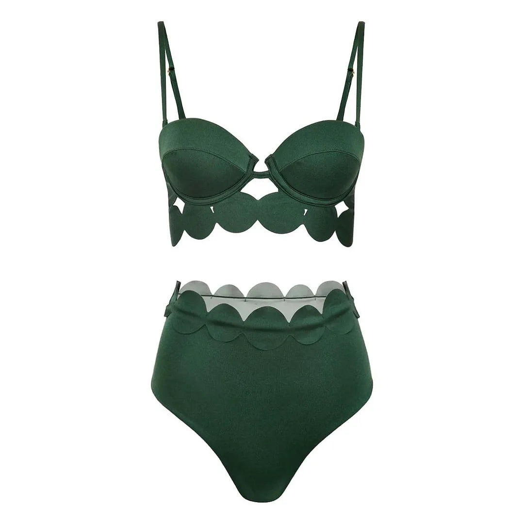 Women’s Laser Cut Swimwear Push Up Bikini