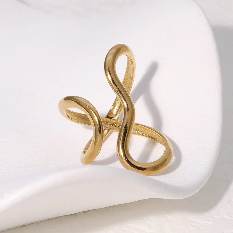 Women’s Jewelry Waterproof Open Ring | 18K Gold Plated | PVD | Trendy
