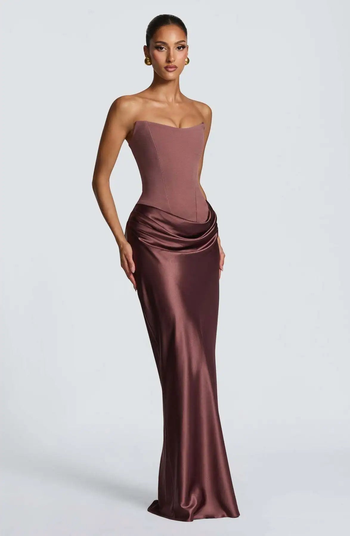 Women’s Maxi Dress | Strapless | Satin | Elegant